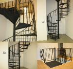 spiral staircase in goodview virginia  near smith mountain lake  pictured here is also the landing upstairs 