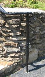 hand forged newel post  roanoke 2006