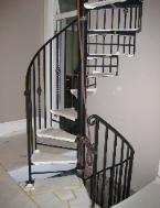 installation in progress looking at first story and basement entry