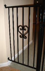 fence in basement in fincastle to keep dobermans out of family room