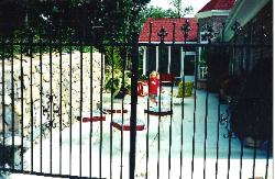pool security fence at the top of southmont gated community