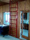 custom ladder to the loft of a horse barn